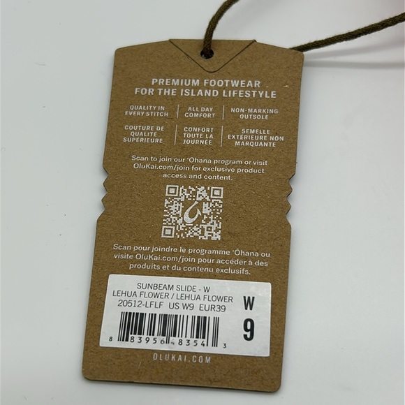 Olukai Sunbeam Slide Sandals Women’s Size 9 W Lehua Flower Red – New With Tag - Picture 9 of 9